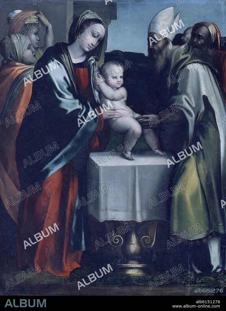 ALONSO BERRUGUETE (1488-1561). CIRCUNCISION - DETALLE DEL RETABLO MAYOR - SIGLO XVI - RENACIMIENTO ESPAÑOL.