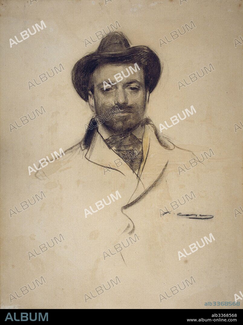 RAMON CASAS I CARBÓ. Portrait of Josep Maria Sert (1874-1945).