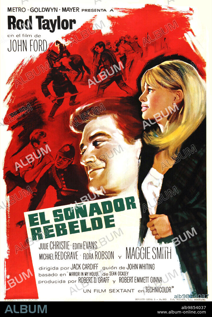 Poster of YOUNG CASSIDY, 1965, directed by JACK CARDIFF. Copyright M.G.M.