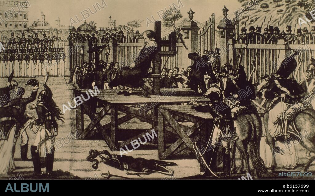 EJECUCION DEL GENERAL FRANCISCO JAVIER ELIO EN 1822.