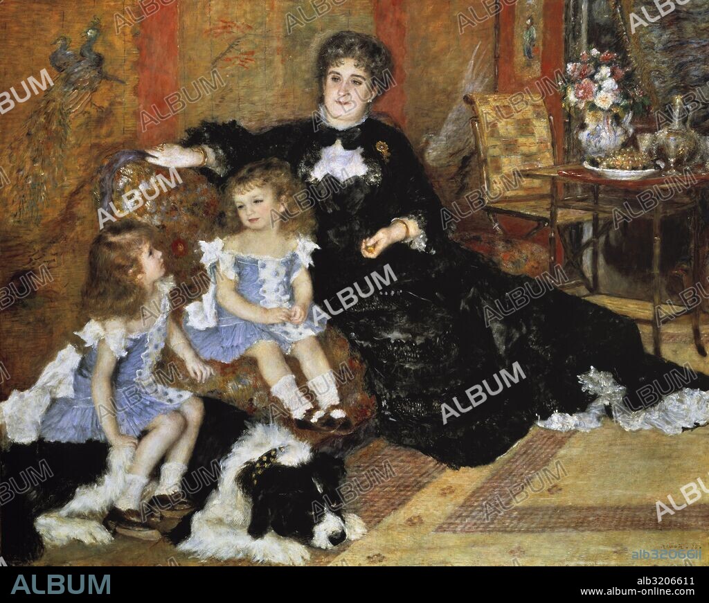 Auguste Renoir (1841-1919). French artist. Madame Georges Charpentier (Marguerite-Louise Lemonnier, 1848-1904) and her children, Georgette-Berthe (1872-1945) and Paul-Emile-Charles (1875-1895). 1878. Oil on canvas. Metropolitan Museum of Art. New York. United States.