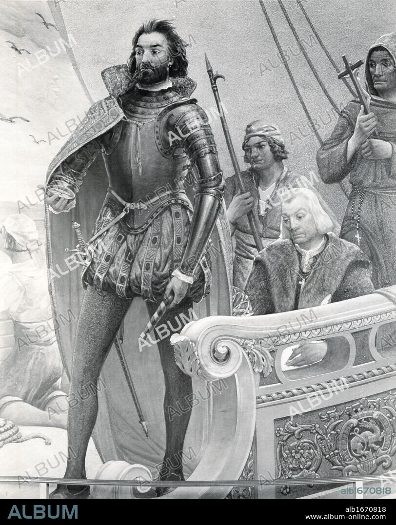 FREDERICK CHARLES STAHR. Giovanni Verazzano Discovers Staten Island in 1524 by F.circa Stahr.