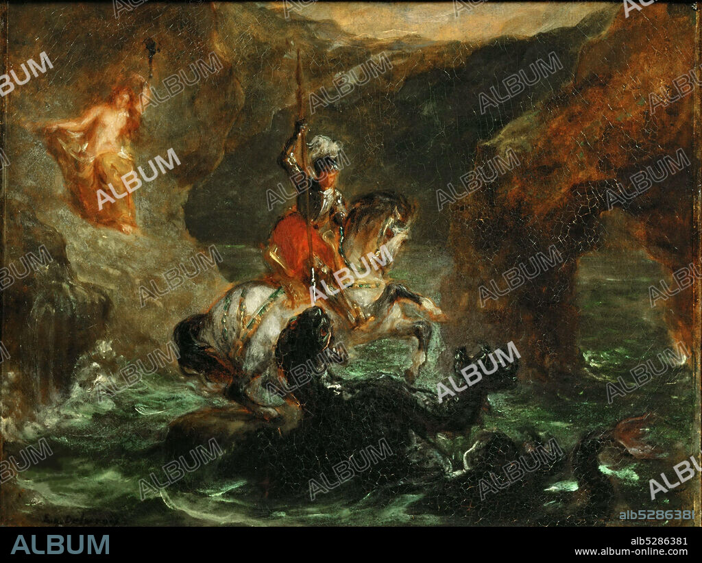 EUGENE DELACROIX. Perseus Freeing Andromeda.