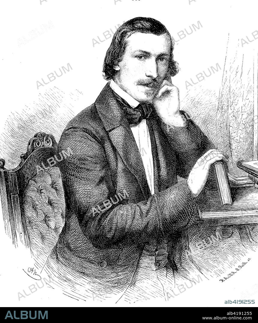 Otto Eduard Vincenz Ule, 1820 - 1876, was a German writer, known for his popularization of natural sciences, digital improved reproduction of a woodcut publication in the year 1885.