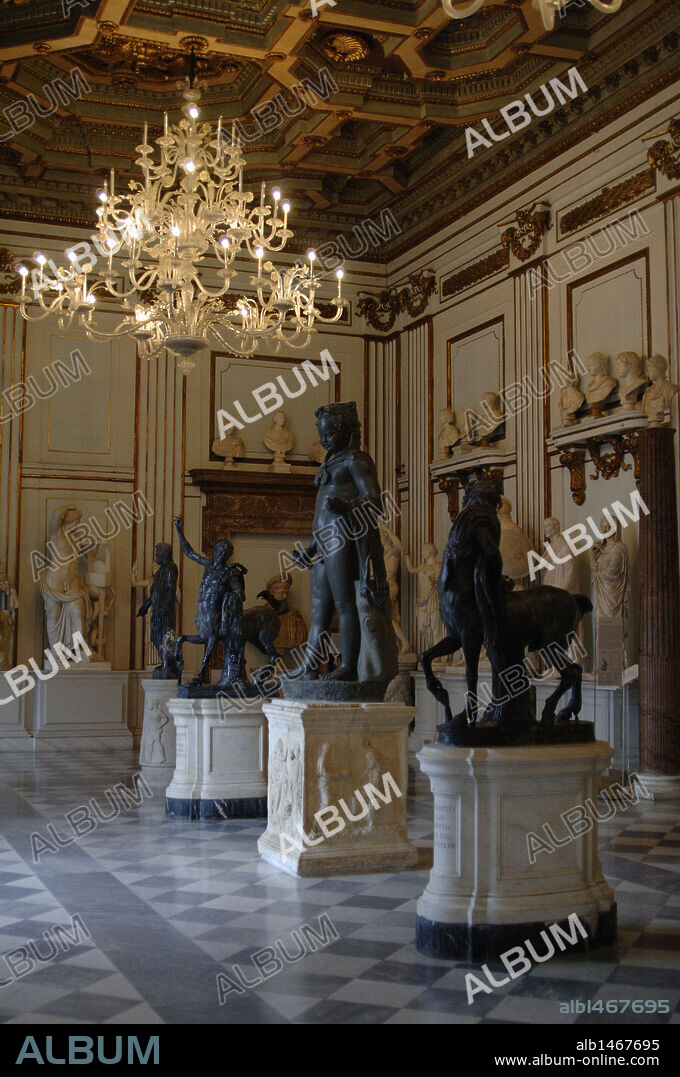 Capitoline Museums. Hall of the Philosophers. Exhibition. Rome. Italy.