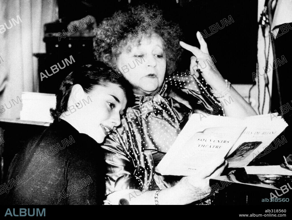 Colette with Audrey Hepburn.