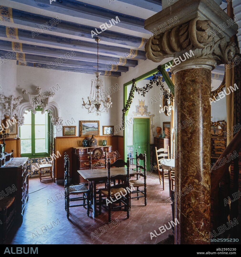Josep Puig i Cadafalch / Inside the Casa Puig i Cadafalch, 1897-1905, Argentona, Barcelona, Catalonia, Spain.
