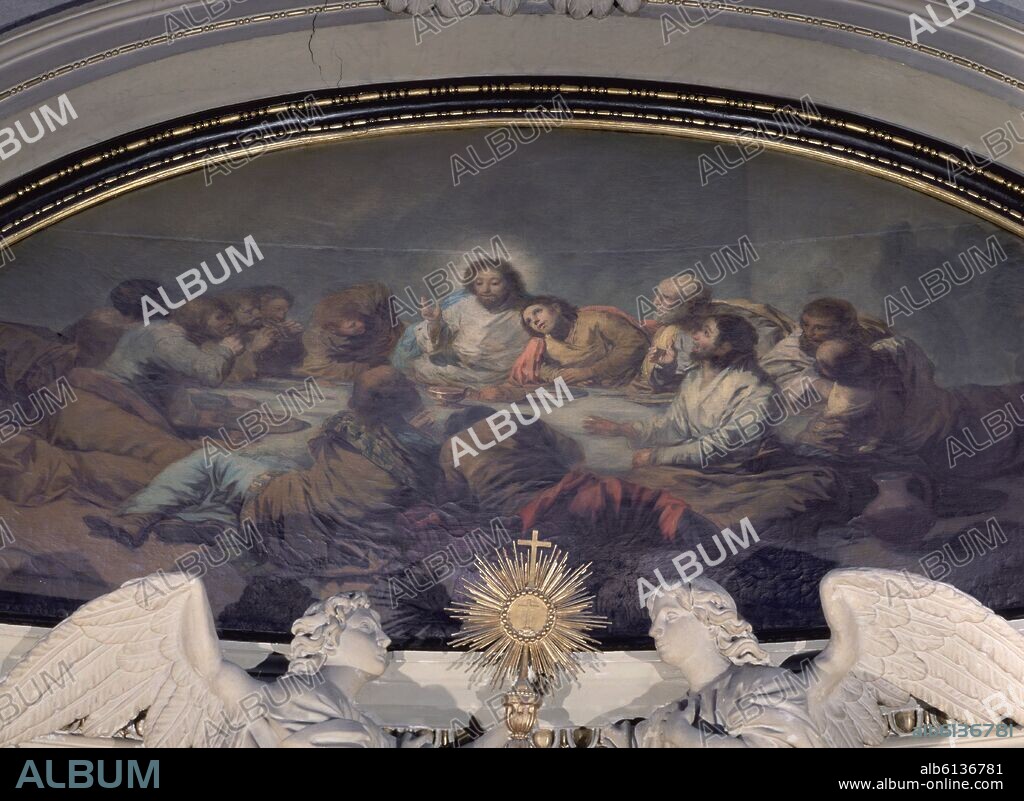 FRANCISCO GOYA Y LUCIENTES DE (1746-1828). LA SANTA CENA - 1796/97 - 146x340.