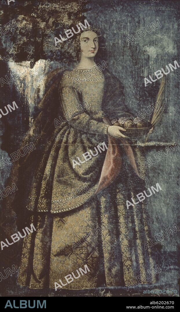 FRANCISCO DE ZURBARAN. SANTA DOROTEA - SIGLO XVII - BARROCO ESPAÑOL.