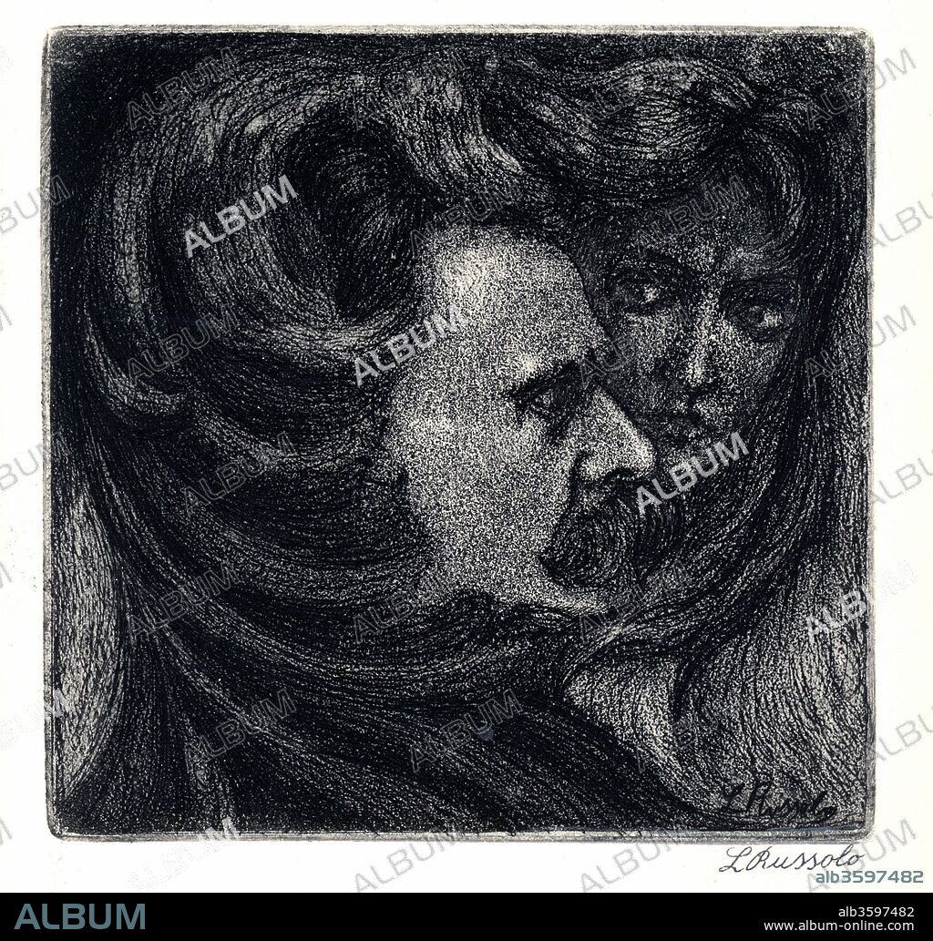 LUIGI RUSSOLO. Self-Portrait (as Nietzsche).