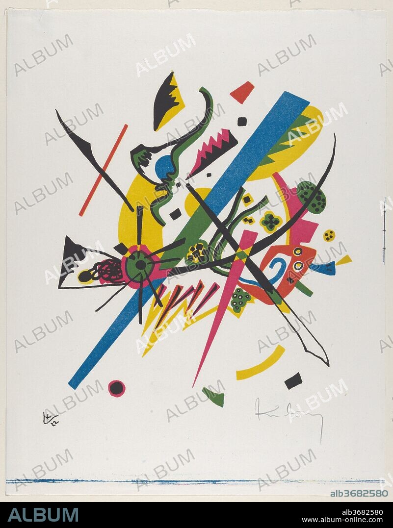 Wassily Kandinsky、Kleine Welten（1）、希少画集画 Wassily Kandinsky、Kleine Welten（1）、希少画集画