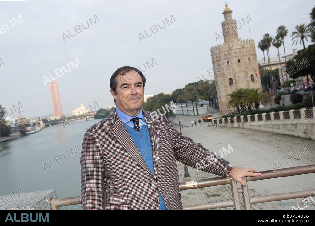 Sevilla, 04/01/2020. Entrevista con Javier Solís Beaumont, Conde de Casa Alegre, en el entorno de la Torre del Oro. Foto: Vanessa Gómez ARCHSEV.