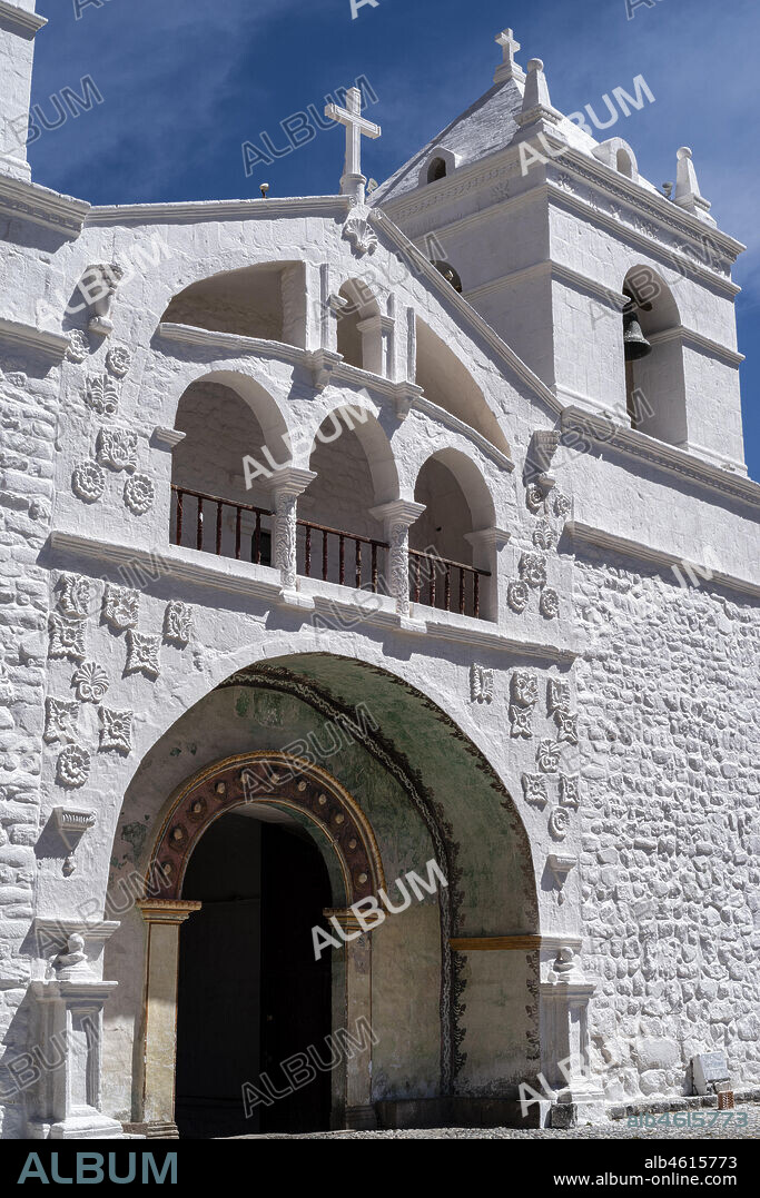 Colca valley,Church of Maca,Arequipa,Peru,South America.
