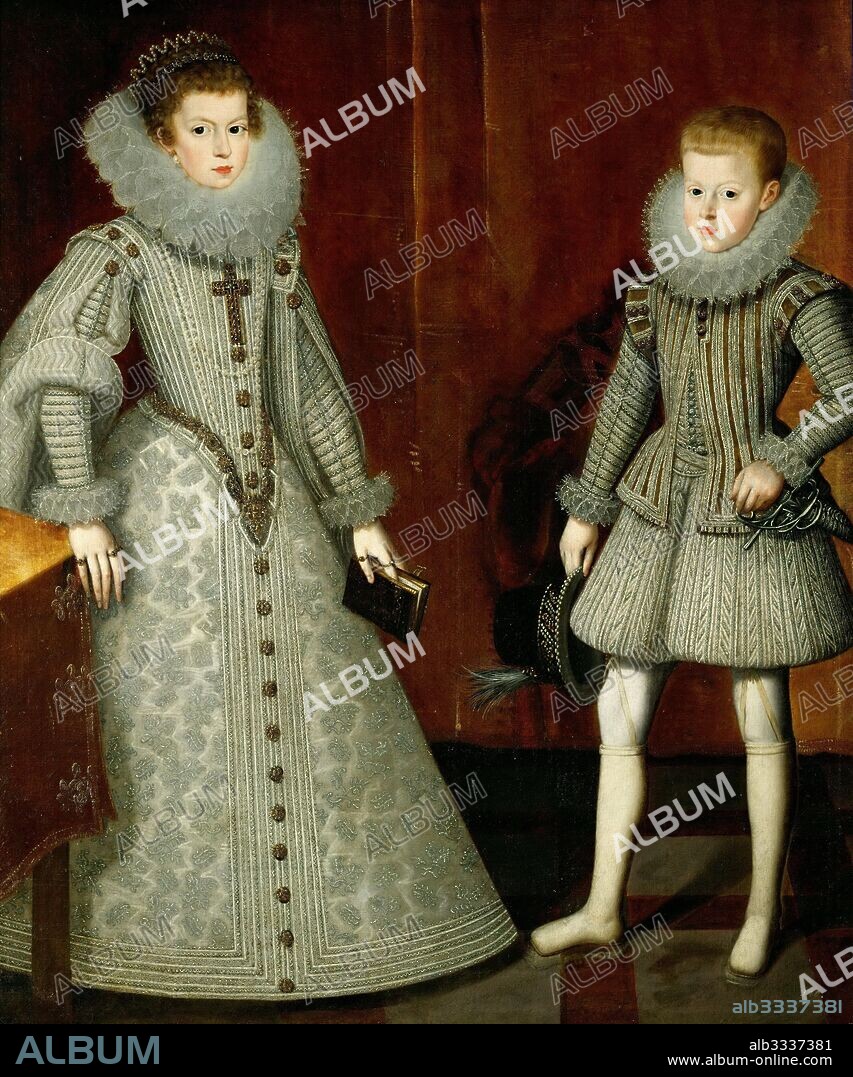 BARTOLOMÉ GONZÁLEZ Y SERRANO. The Infante Philip, later King Philip IV of Spain (1605-1665) and his sister Anne of Austria (1601-1666).