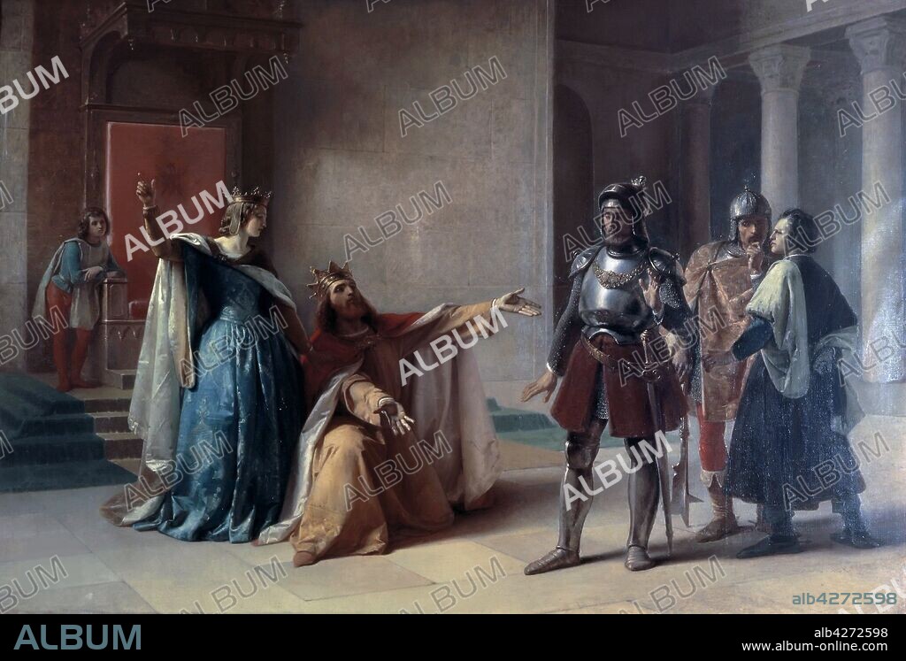 FILIPPO CARCANO. Emperor Frederick Barbarossa and Duke Henry the Lion in Chiavenna.