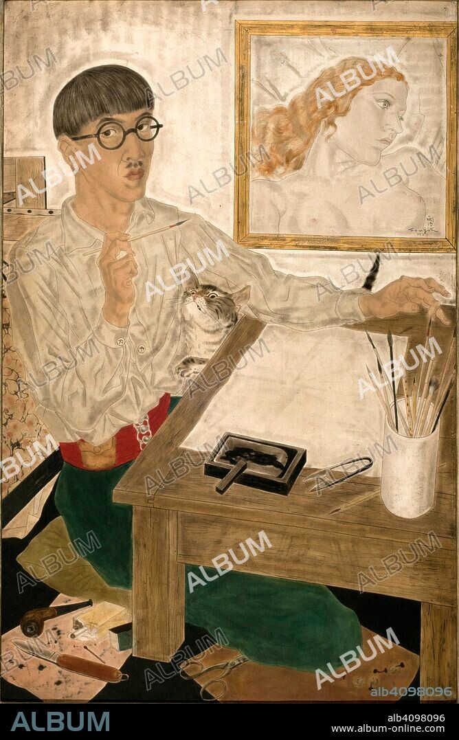 TSUGOUHARU FOUJITA. Self-Portrait.