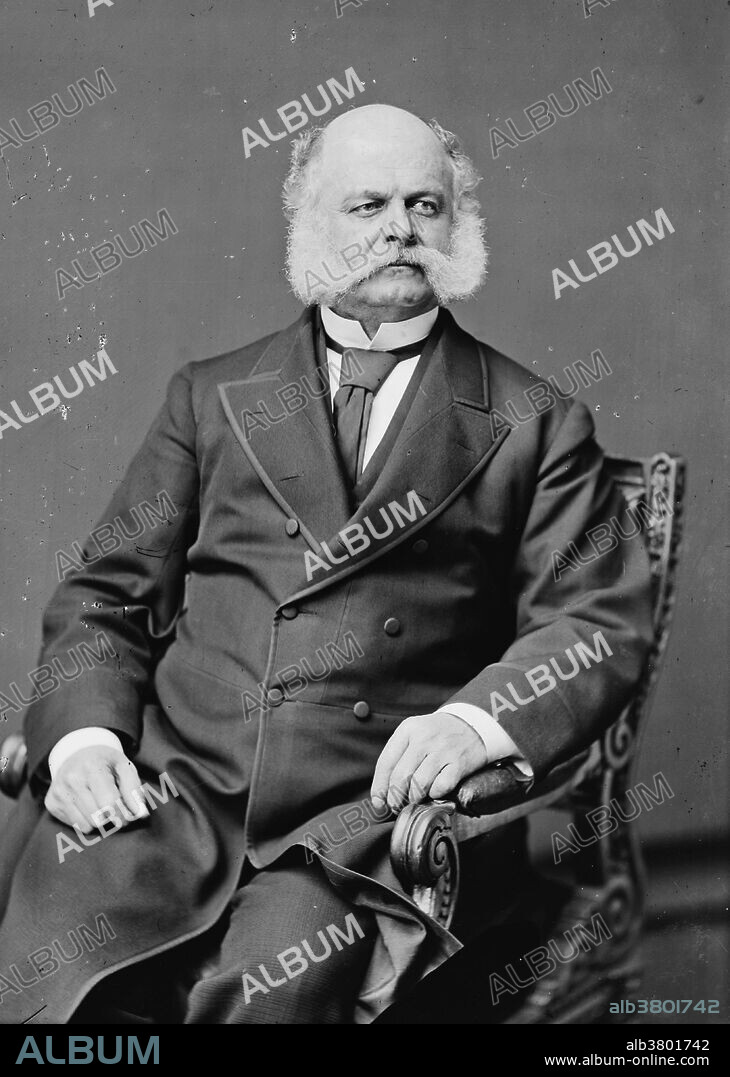 Ambrose Everett Burnside (May 23, 1824 - September 13, 1881) was an American soldier, railroad executive, inventor, industrialist, and politician from Rhode Island, serving as governor and a US Senator. As a Union Army general in the American Civil War, he conducted successful campaigns in North Carolina and East Tennessee but was defeated in the disastrous Battle of Fredericksburg and Battle of the Crater. He was always very popular both in the army and in politics. He made friends easily, smiled a lot, and remembered everyone's name. His professional military reputation, however, was less positive, and he was known for being obstinate, unimaginative, and unsuited both intellectually and emotionally for high command. He twice refused command of the Army of the Potomac, only accepting when told that the command would otherwise go to Joseph Hooker. His distinctive style of facial hair is now known as sideburns, derived from his last name. He died suddenly in 1881 at the age of 57 of neuralgia of the heart (Angina pectoris).