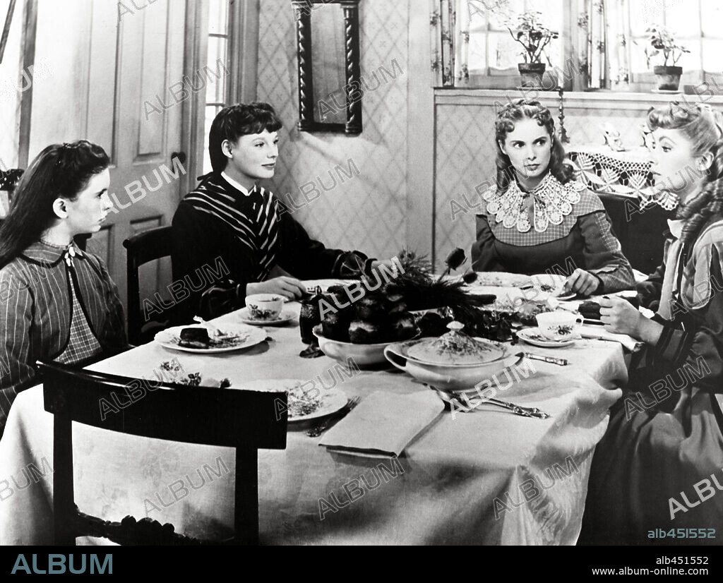 ELIZABETH TAYLOR, JANET LEIGH, JUNE ALLYSON and MARGARET O'BRIEN in LITTLE WOMEN, 1949, directed by MERVYN LEROY. Copyright M.G.M.