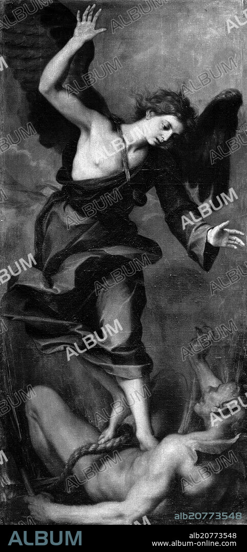 ALONSO CANO. SAN MIGUEL - RETABLO DE NUESTRA SEÑORA DE LA PAZ - SIGLO XVII - BARROCO ESPAÑOL - FOTOGRAFIA EN BLANCO Y NEGRO - AÑOS 60 -.