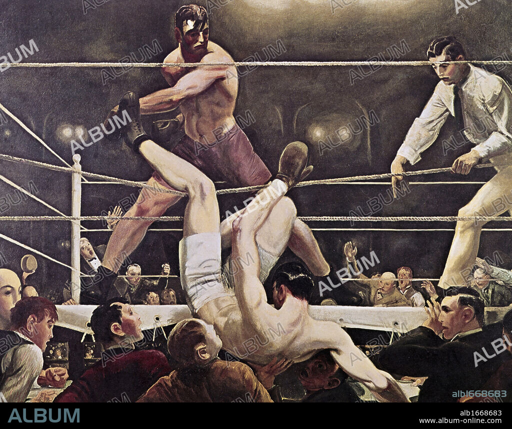 GEORGE WESLEY BELLOWS. Dempsey and Firpo   George Bellows (1882-1925/American).
