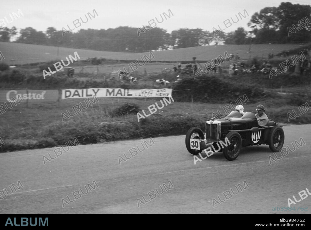 MG C-Type Midget 746S cc.  Event Entry No: 30. Driver: Hamilton, H.C. DNS. Hamilton crashed in practice and a substitute car was driven by F.S. Barnes. Place: R.A.C. T.T. Race. Date: 20.8.32.