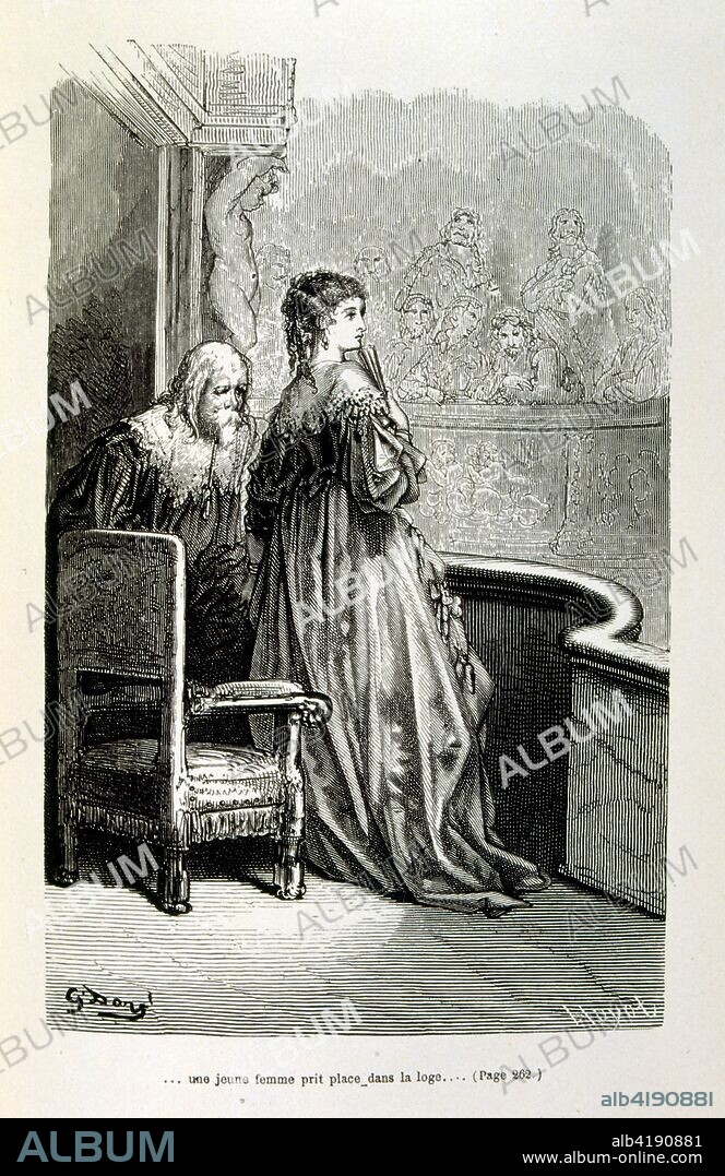 Illustration by Gustave Dore for 'Le Capitaine Fracasse' by Pierre Théophile Gautier (1811-1872)French, Writer, poet, painter, art critic. Gautier was a defender of Romanticism, Gautier's work is difficult to classify and remains a point of reference for many subsequent literary traditions such as Parnassianism, Symbolism, Decadence and Modernism. Captain Fracasse (Le Capitaine Fracasse) is an 1863 novel by the French writer Théophile Gautier. It is an adventure novel set in the seventeenth century.