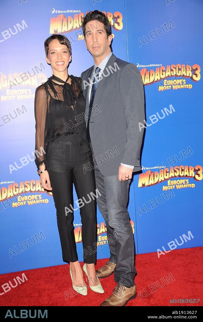 June 7, 2012 - New York, NY, USA - . . . . . .June 7, 2012...New York City Zoe Buckman and David Schwimmer at The 'Madagascar 3: Europe's Most Wanted' New York Premiere at Ziegfeld Theatre on June 7, 2012 in New York City. 07/06/2012