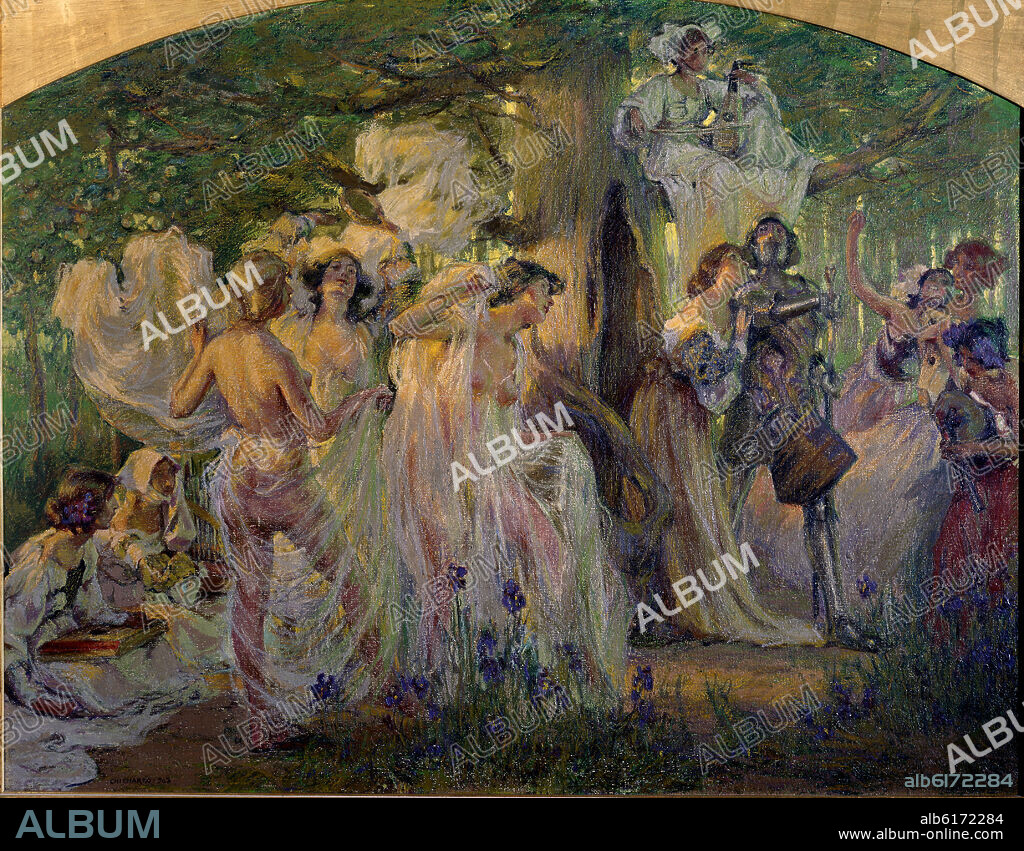 EDUARDO CHICHARRO (1873-1949). REINALDO EN EL BOSQUE ENCANTADO.