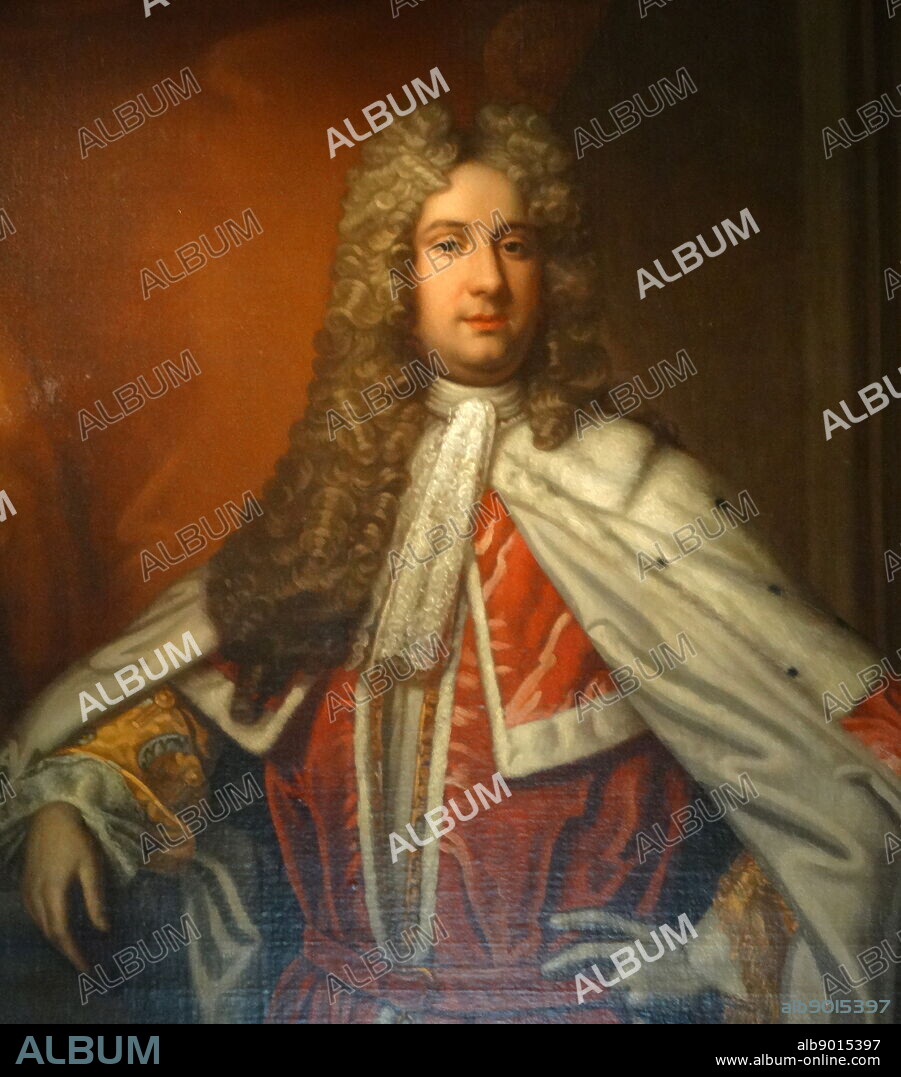 Portrait of Henry Bowes Howard, 11th Earl of Suffolk and 4th Earl of Berkshire (1686-1757) Supporter of James II. By an unknown artist.