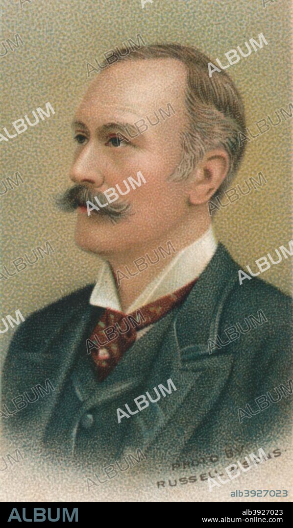 Michael Maybrick (1841-1913) was an English composer and singer, best known under his pseudonym Stephen Adams. From an original photograph by Russell & Sons. Taken from Will's Cigarette card, Musical Celebrities series, 1911.