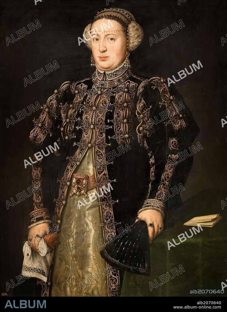 Antonio Moro / 'Catalina de Austria, wife of Juan III of Portugal', 1552-1553, Flemish School, Oil on panel, 107 cm x 84 cm, P02109.