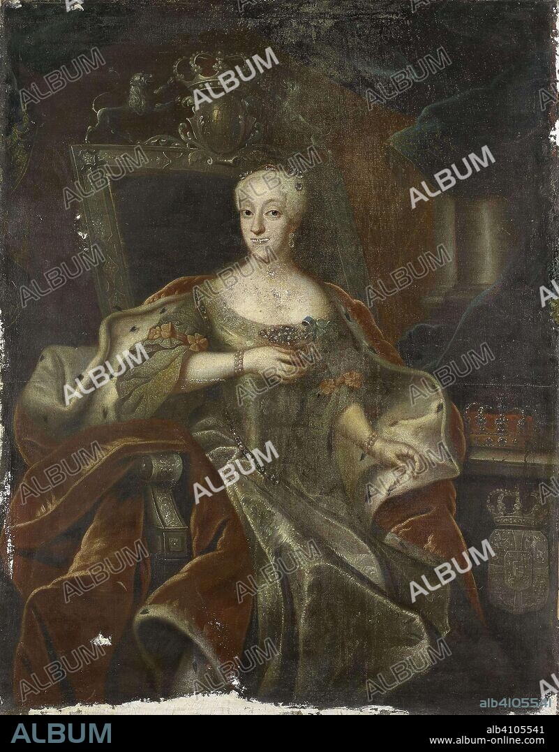 Portrait of Princess Charlotte Amalie, Daughter of Frederick IV, King of Denmark. Dating: 1755 - 1765. Place: Denmark. Measurements: h 159.6 cm × w 117.2 cm × t 3.2 cm; h 168.2 cm × w 125.8 cm × d 9.8 cm.