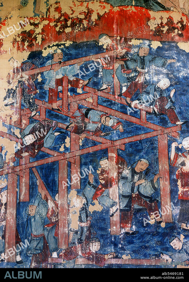 Wat Buak Khrok Luang, located in Ban Buak Khrok Luang Moo 1, Chiang Mai – Sankamphaeng Road, Chiang Mai, is a small and typically northern Thai Buddhist temple. It is believed to have been founded in the 15th century during the time of the independent Lan Na Kingdom (1292-1558), and was extensively restored during the reign of Chao Kaew Naowarat (r.1911-1939), the last King of Chiang Mai. The temple is chiefly noteworthy for its main viharn, which is purely Lan Na in inspiration, with a four-tiered roof and elegant naga balustrade entrance. The most remarkable aspect of the viharn is its extensive mural paintings, dating from around 1835 during the reign of Chao Phuttawong (r.1826-1846), the fourth ruler of the Chiang Mai Thipchang Dynasty. The murals, which are northern Thai in style with clear elements of Shan State and Konbaung Dynasty Burmese influence, are among the best in northern Thailand. They feature the jataka stories, past lives of the Buddha, and are interspersed with vernacular scenes from everyday early 19th century northern Thai life.