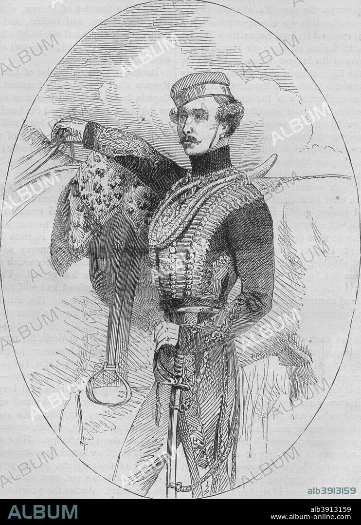 'Captain Nolan', c1880. Louis Edward Nolan (1818-1854) English soldier. Episode of the Crimean War (1853-1856). From British Battles on Land and Sea, Vol. III, by James Grant. [Cassell Petter & Galpin, London, Paris & New York, c1880].