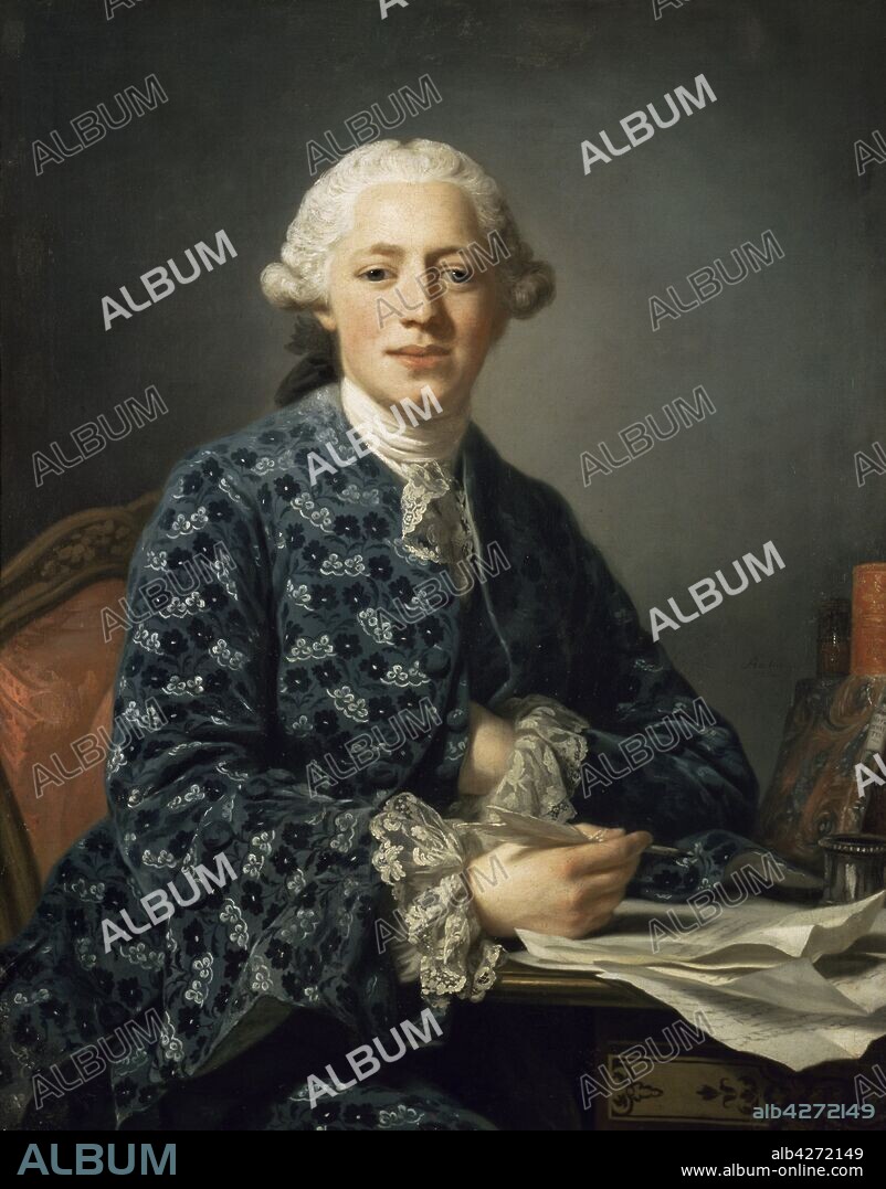 ALEXANDER ROSLIN. Portrait of Thure Leonard Klinckowström (1735-1821).