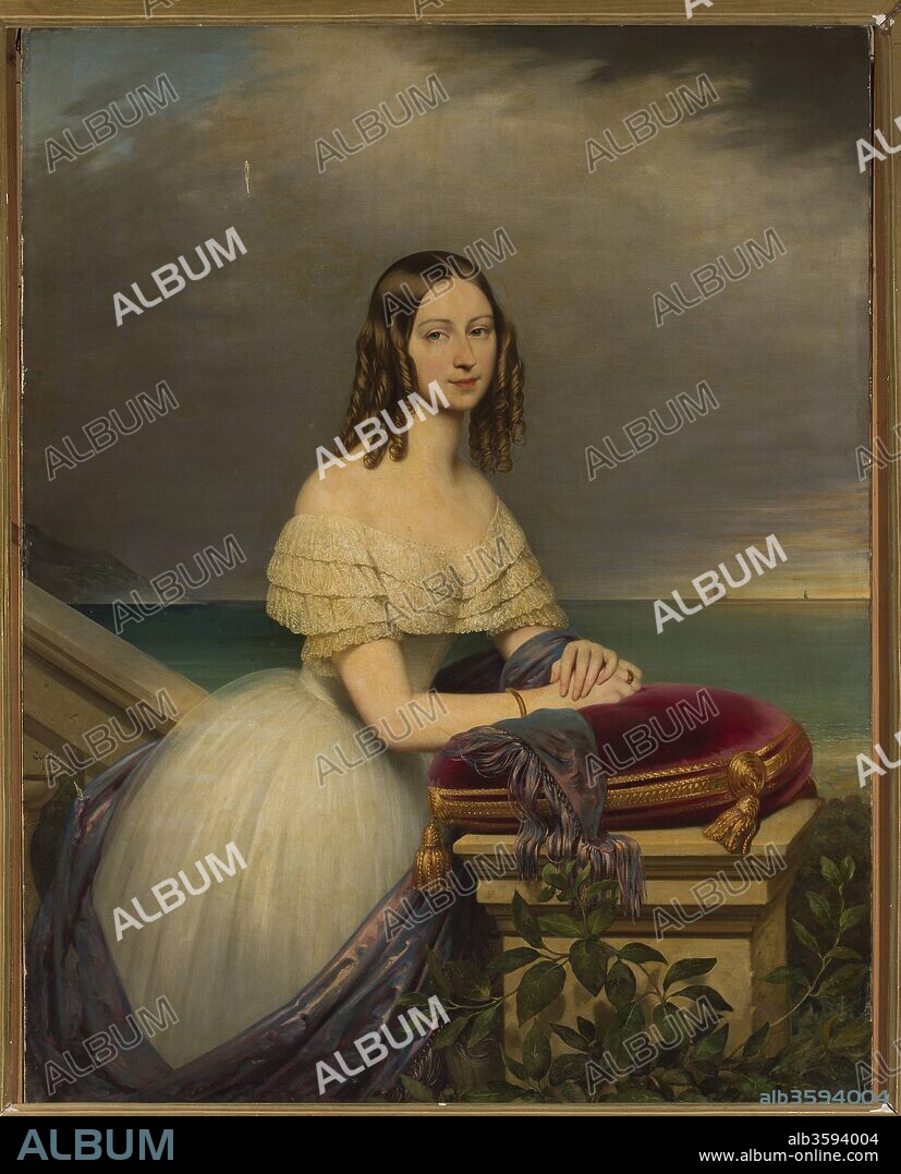 JOSEPH-DESIRE COURT. Portrait of Countess Alexandra Potocka (1818-1892).