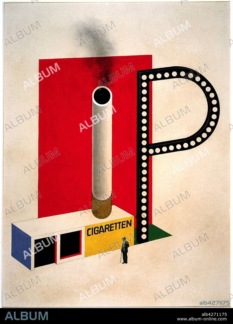 HERBERT BAYER. Design for a Cigarette Pavilion.