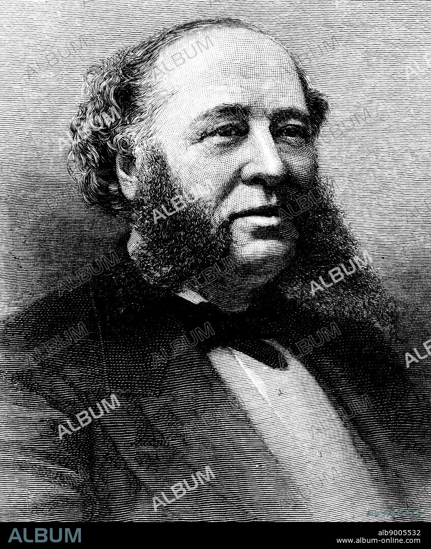 Portrait of William Henry Vanderbilt (1821-1885) an American businessman and philanthropist. Dated 19th Century.