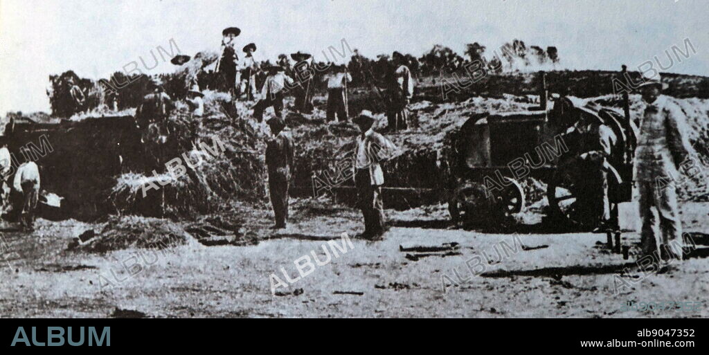 Early Jewish settlers at the Mikveh Israel settlement, 1903. Mikveh Israel was founded in April 1870 by Charles Netter, an emissary of the French organization Alliance Israelite Universelle, as an educational institution where young Jews could learn agriculture and leave to establish villages and settlements in Palestine.