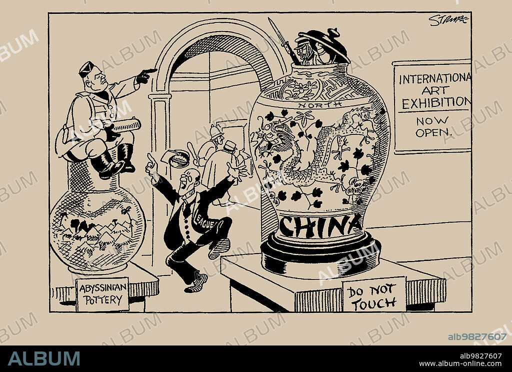 SIDNEY STRUBE. The Jap in the Vase, from the "Daily Express", 29 November 1935.