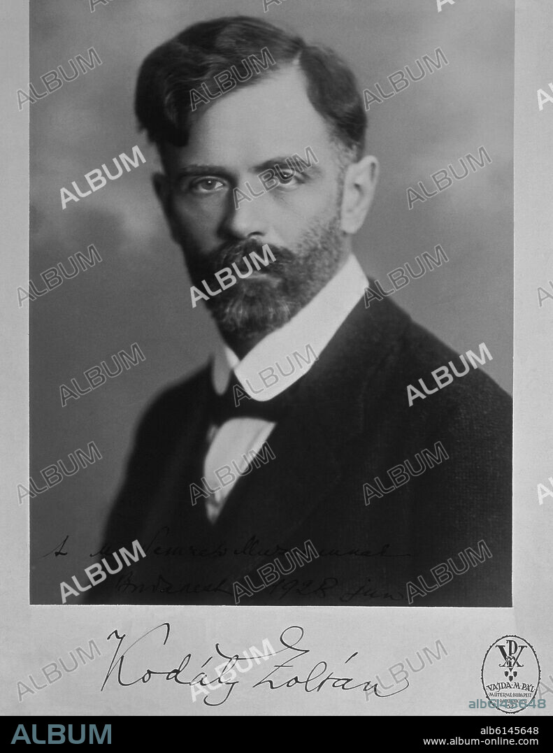 RETRATO DE ZOLTAN KODALY (1882-1967) - MUSICO Y COMPOSITOR HUNGARO.