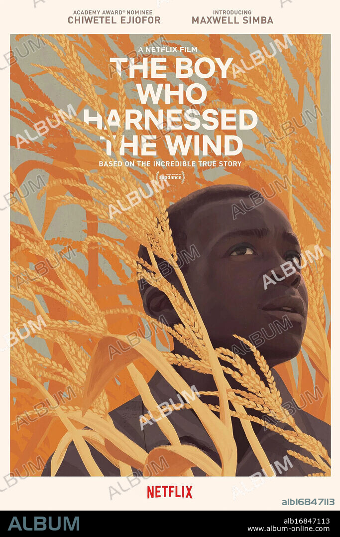 Poster de EL NIÑO QUE DOMO EL VIENTO, 2019 (THE BOY WHO HARNESSED THE WIND), dirigida por CHIWETEL EJIOFOR. Copyright BBC Film / BFI Film Fund / Blue Sky Films.