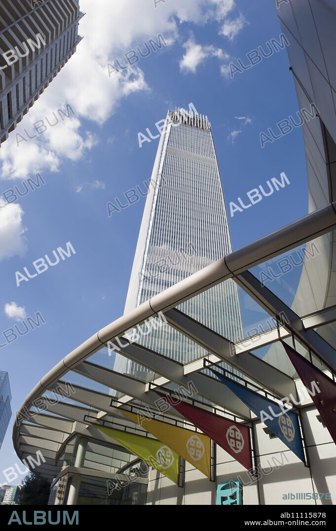 World Trade Center Phase 3 building, at 330m Beijing's tallest building, in Guomao CB, Beijing, China, Asia.