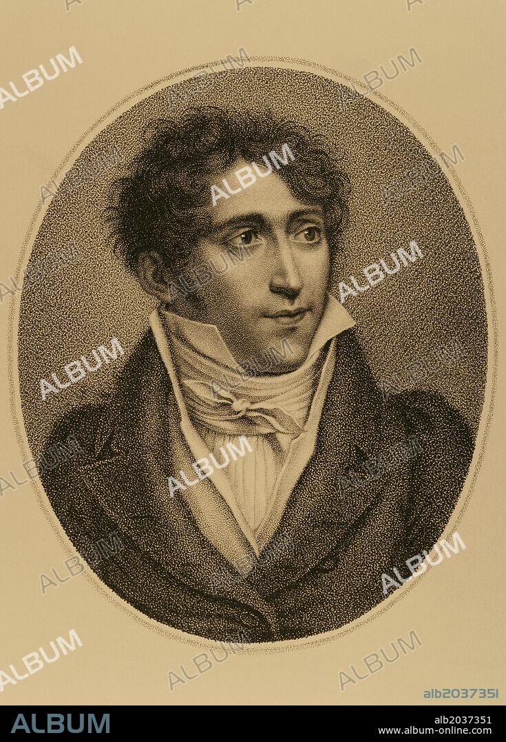 Jean Coralli (1779-1854). French dancer and choreographer. Ballet Master of the Paris Opera. Engraving in Great Ballet Prints of the Romantic Era. 19th century.