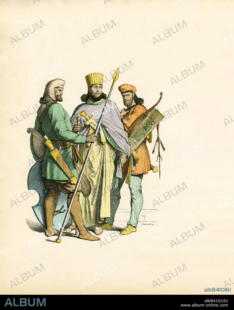 Persian, men, fashion, costume design, historical - Album alb8410161