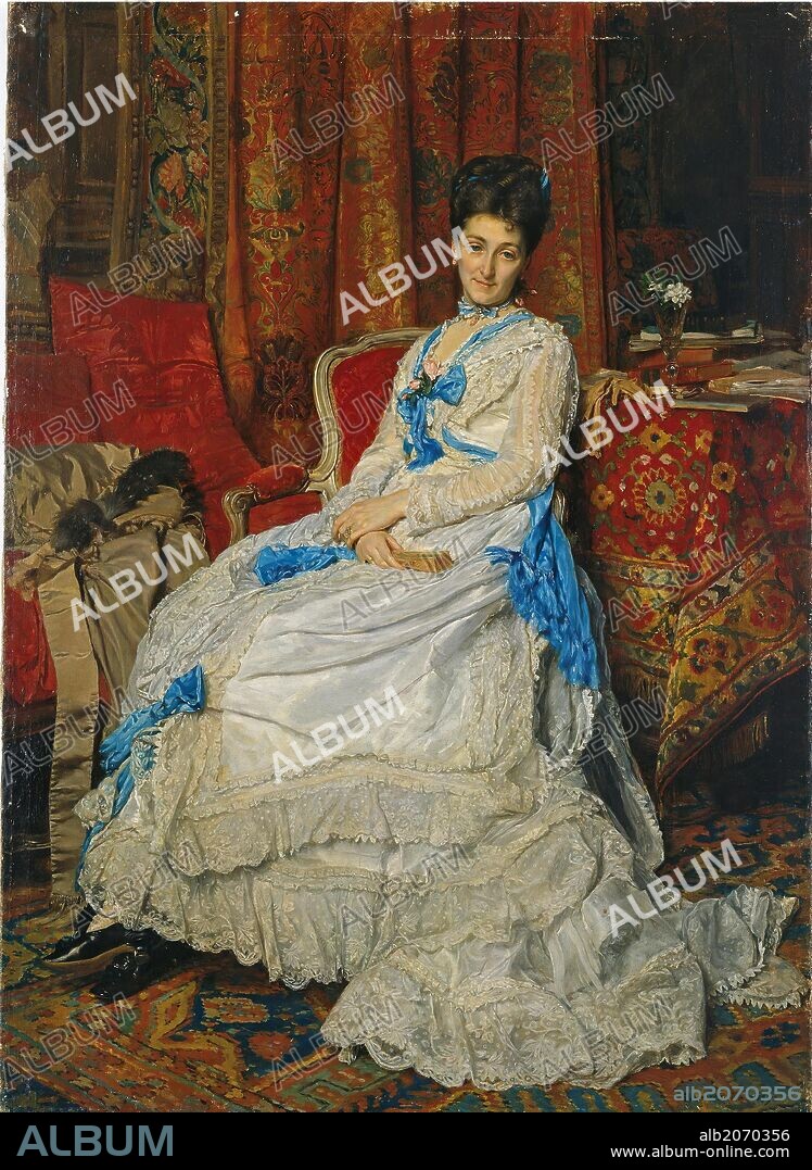 Jean Louis Ernest Meissonier / 'Portrait of Marquesa de Manzanedo', 1872, French School, Oil on canvas, 58 cm x 42 cm, P02628.