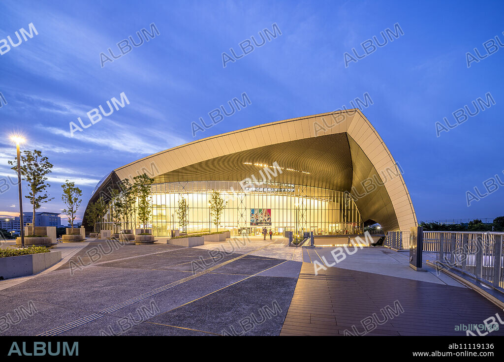 Musashino Forest Sport Plaza, designed by architectural firm Nihon Sekkei, Chofu, Tokyo, Japan, Asia.