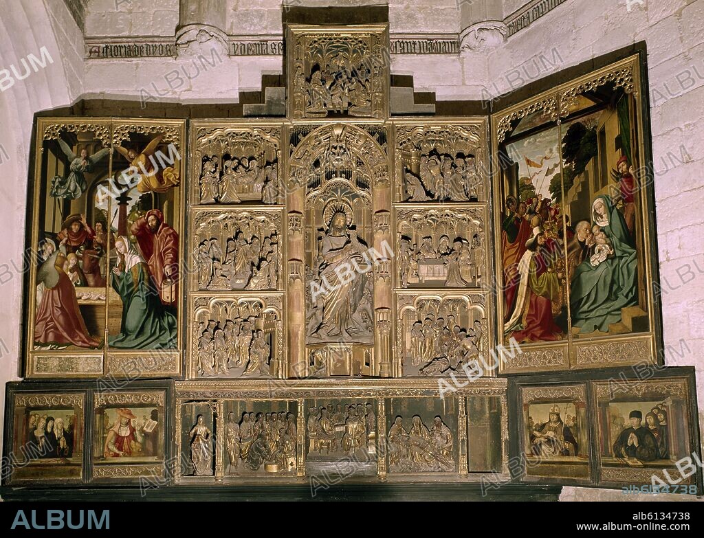 ESCUELA FLAMENCA DE QUENTIN MASSYS (S XVI). RETABLO DE SAN JUAN BAUTISTA - 1492 - ESCUELA FLAMENCA.