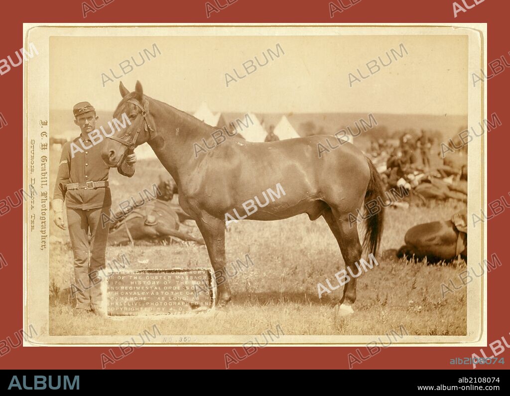 Comanche, the only survivor of the Custer Massacre, 1 History of the horse and regimental orders of the [7]th Cavalry as to the care of Comanche as long as he shall live, John C. H. Grabill was an american photographer. In 1886 he opened his first photographic studio.