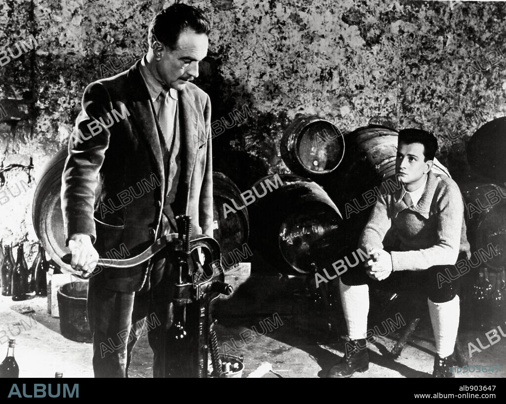 PIERRE FRESNAY in THE ARISTOCRATS, 1955 (LES ARISTOCRATES), directed by DENYS DE LA PATELLIERE. Copyright GAUMONT IMAGES 2.